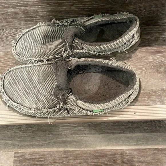 Mens Sanuk Sidewalk Surfer Chill size 12 - Charcoal - Picture 2 of 5